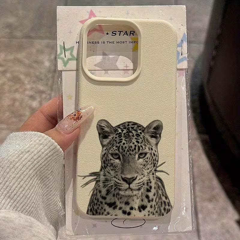 Phone Case - A Black And White Cheetah Design