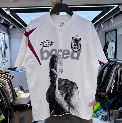 Camisa de Inglaterra retro con estampado